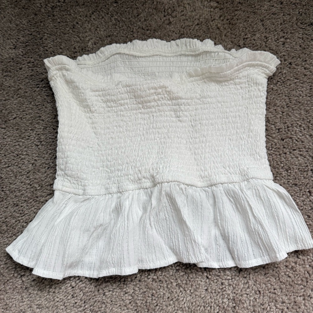 Allie Rose white tube/crop top medium - Picture 7 of 7